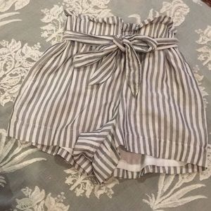 BCBG pin stripe shorts